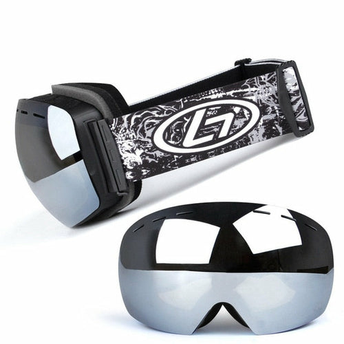 Ski Goggles Double Layers UV Anti-fog Big Ski Mask Glasses Skiing Snow