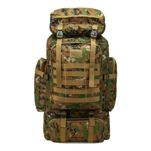 Large-capacity Multifunctional Canvas Backpack For Hiking