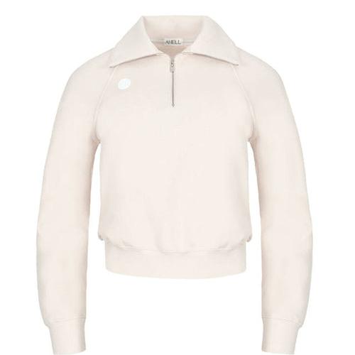 Anell Golf  Airy Round Half Zip-Up - Cream - Sportkyu