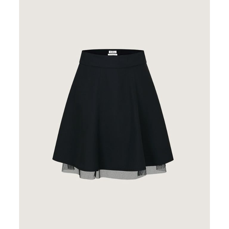 Anell Golf Sharp Flared Skirt - Black