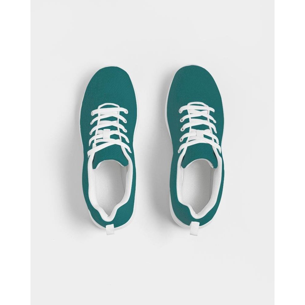 Womens Sneakers - Canvas Running Shoes, Teal Green