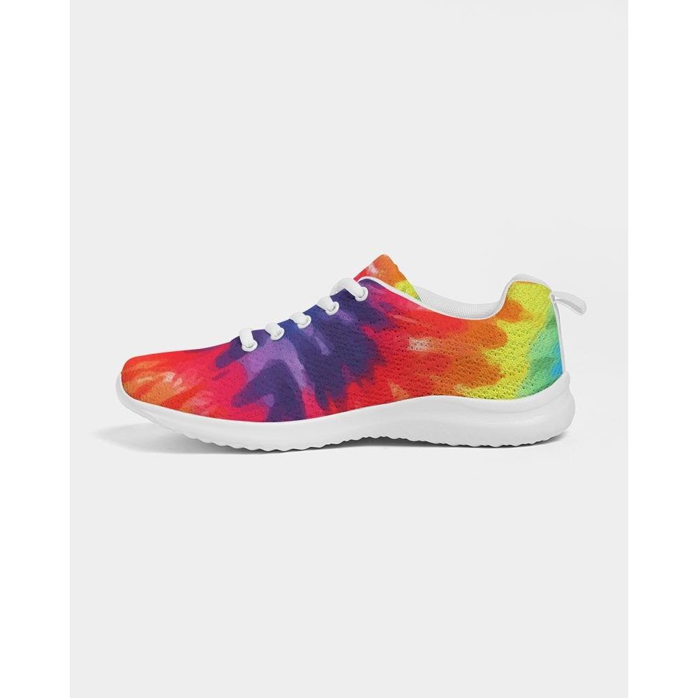 Damessneakers - Veelkleurig tie-dye stijl laag canvas hardlopen 