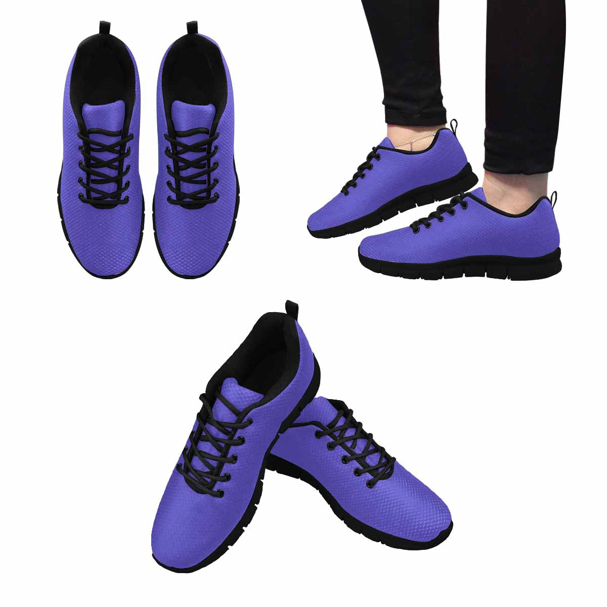 Sneakers For Men, Blue Iris Running Shoes