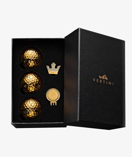 3 Golden Balls + Ball Marker - Sportkyu