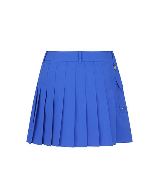 ANEW Golf: Women's Mini Pocket Point Pleated Skirt - Blue