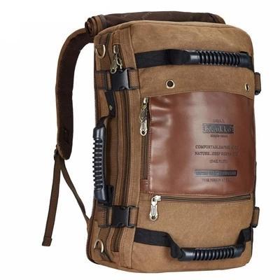 Large High Quality Canvas Travel Mountaineering Backpack - Sportkyu