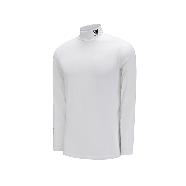 ANEW Golf: Men Cold Fabric High Neck T-Shirt - White