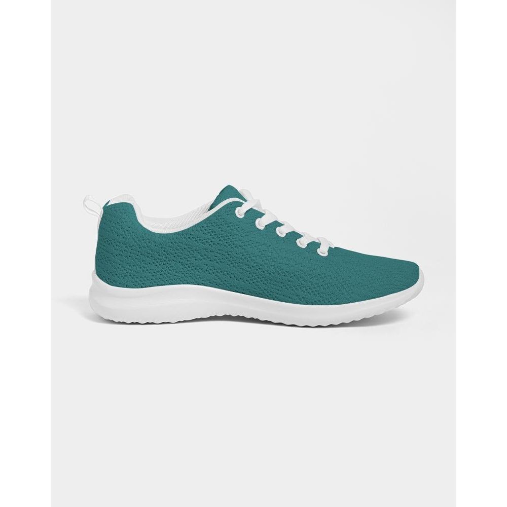 Womens Sneakers - Canvas Running Shoes, Teal Green