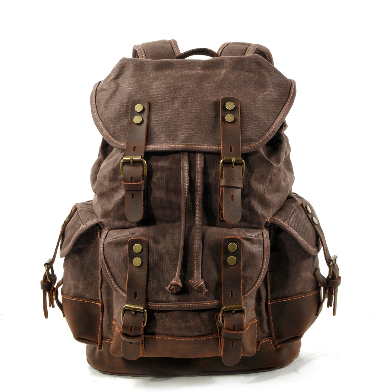 High Quality Canvas Stitching Mountaineering Backpack - Sportkyu