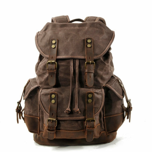 High Quality Canvas Stitching Mountaineering Backpack - Sportkyu