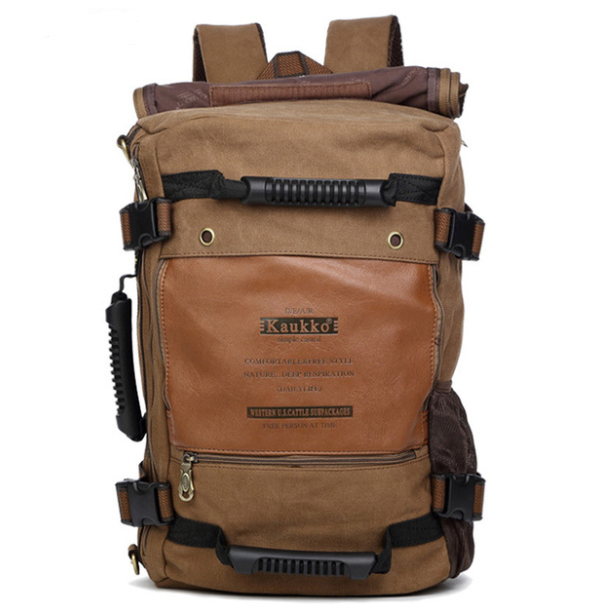 Large High Quality Canvas Travel Mountaineering Backpack - Sportkyu