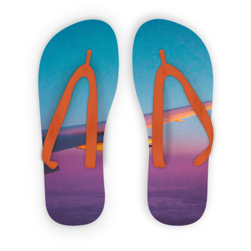 Flying Alone Adult Flip Flops