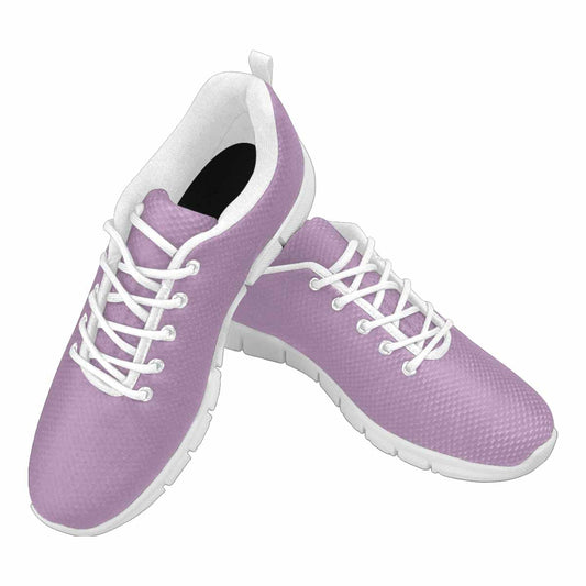 Sneakers For Men, Lilac Purple - Canvas Mesh Athletic Running Shoes