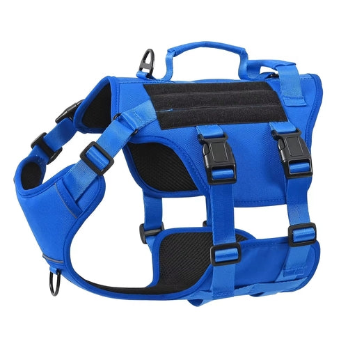 Heat-resistant Durable Nylon Tactical Service Dog Harness, Adjustable - Sportkyu
