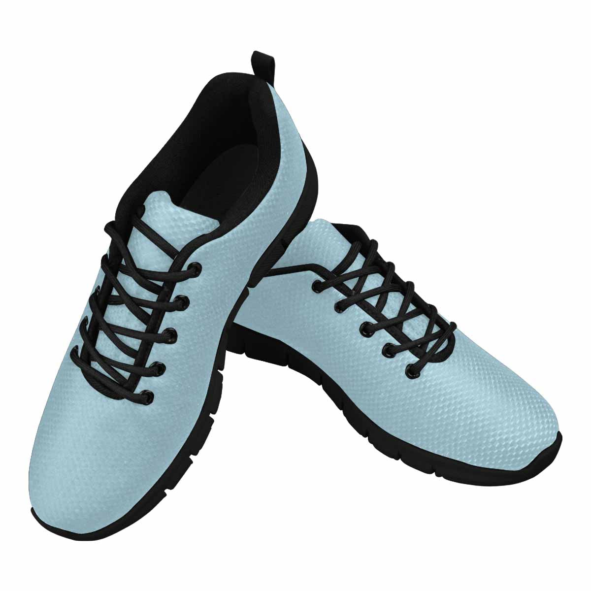 Sneakers For Men, Light Blue - Canvas Mesh Athletic Running Shoes