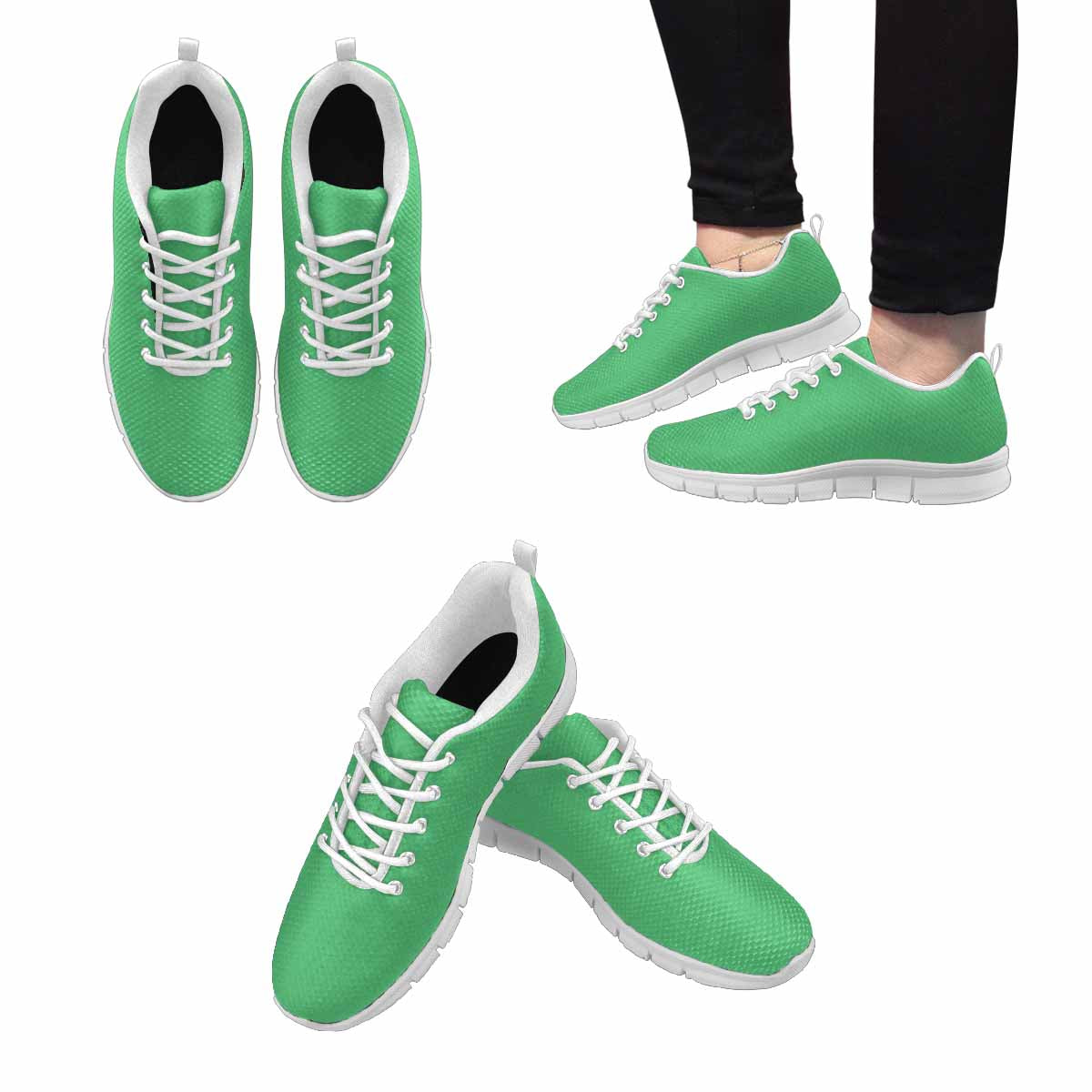 Sneakers For Men, Emerald Green - Running Shoes