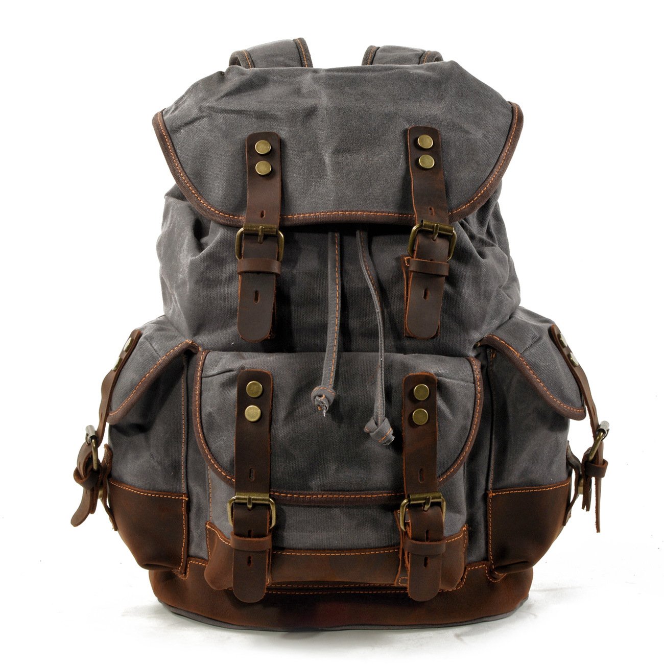 High Quality Canvas Stitching Mountaineering Backpack - Sportkyu