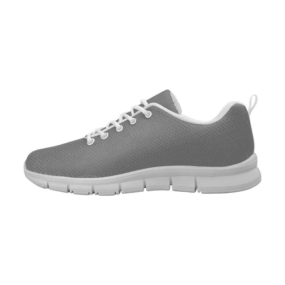 Sneakers For Men, Grey - Canvas Mesh Athletic Running Shoes