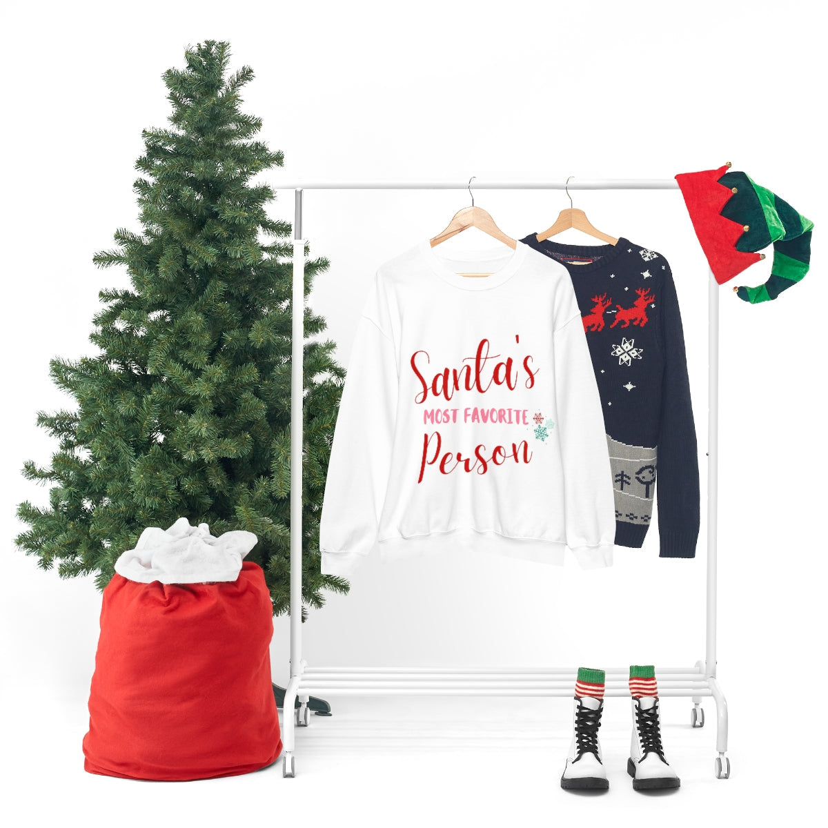 Dames Santa's favoriete sweatshirt 