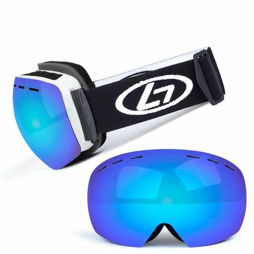 Ski Goggles Double Layers UV Anti-fog Big Ski Mask Glasses Skiing Snow