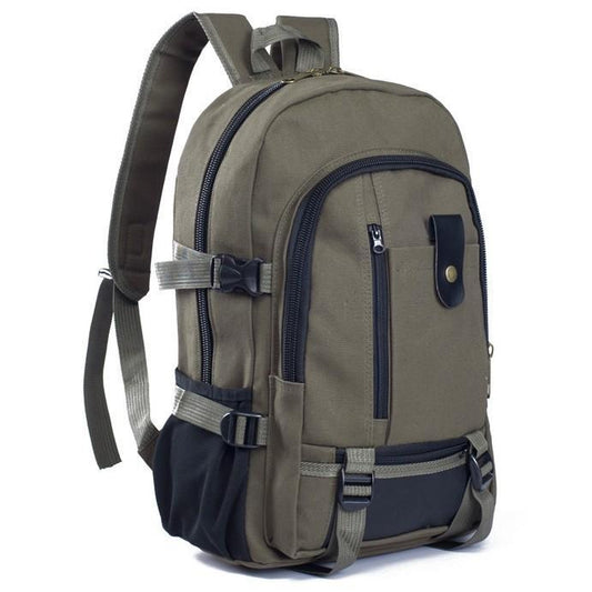 Canvas Backpack For School Hiking Traveling For Men