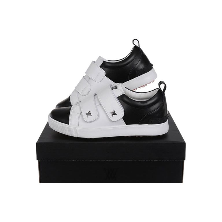 ANEW Golf: Men's Color Block Double Velcro Sneakers - Black