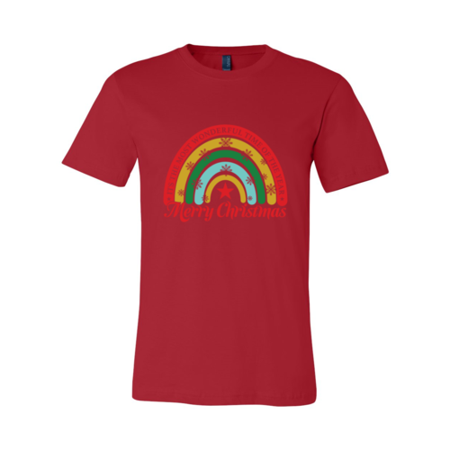 Christmas Rainbow With Snowflakes Shirt