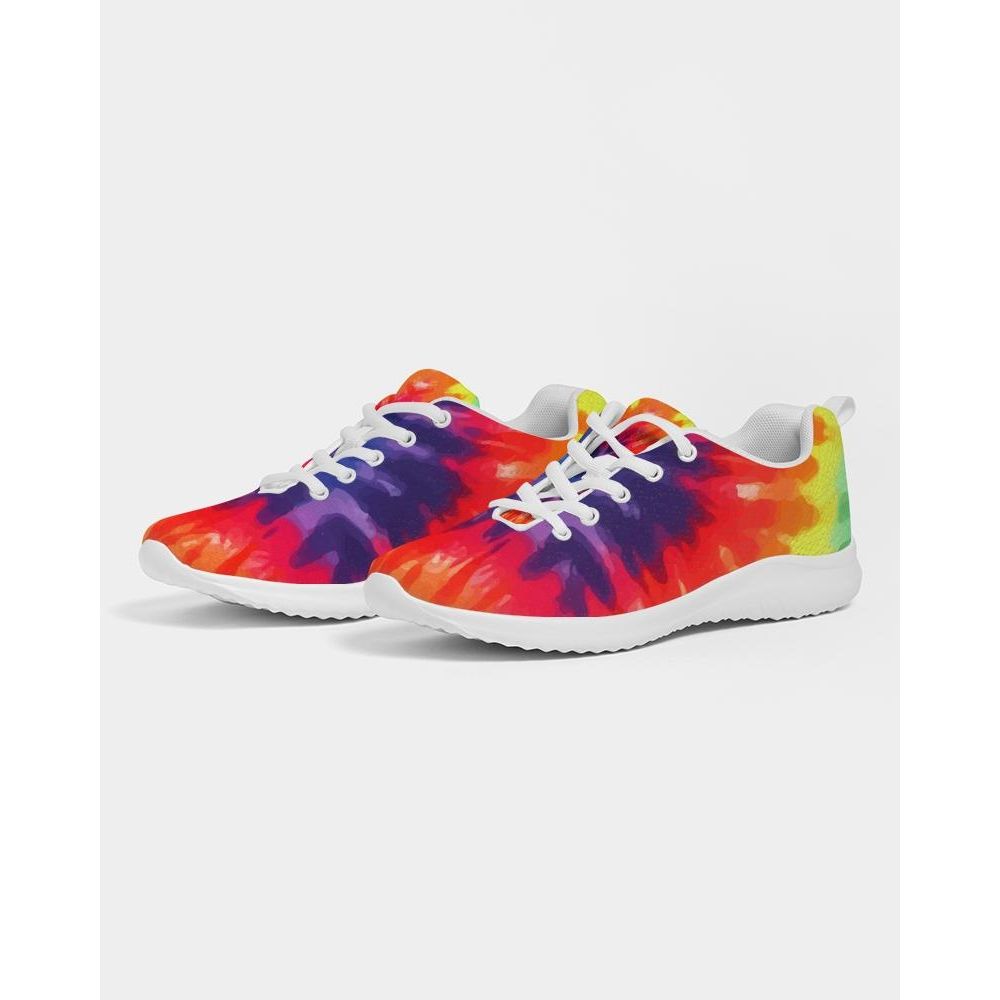 Damessneakers - Veelkleurig tie-dye stijl laag canvas hardlopen 