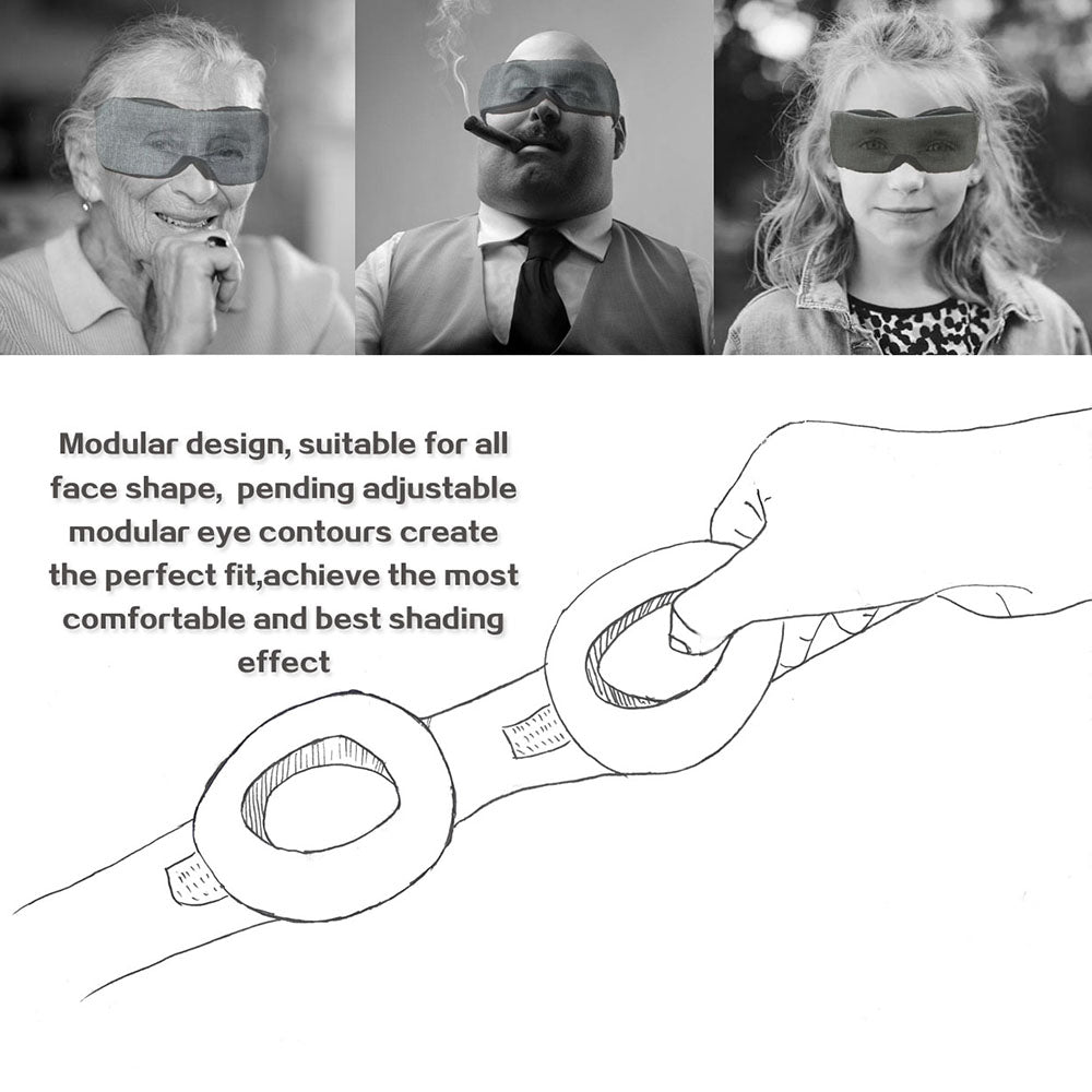 Eye Mask Manta Modular Adjustable 3D Breathable - Sportkyu