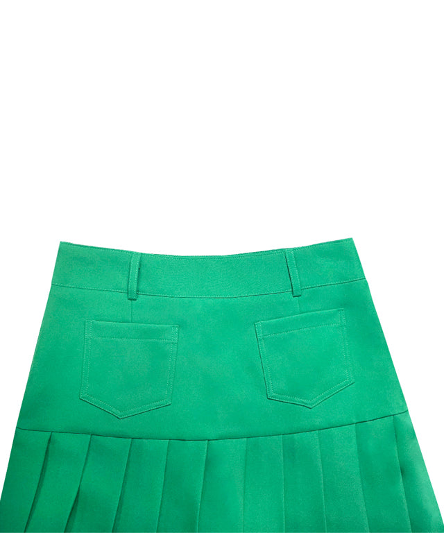 BENECIA 12 Asymmetric Culottes - Green