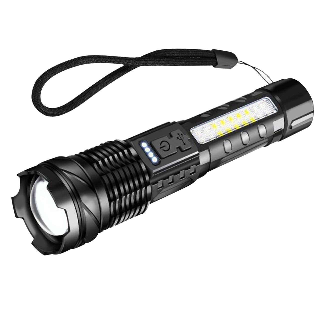 Rechargeable LED Flashlight Tactical Torch Police Super Bright Work - Sportkyu