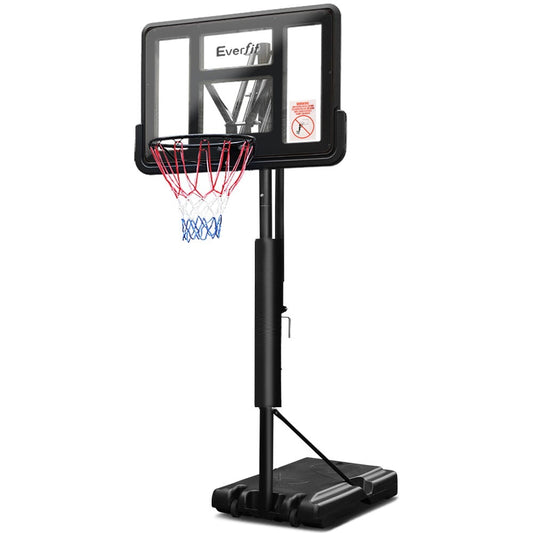 Everfit 3,05 m basketbalringstandaardsysteem Ring draagbare nettohoogte