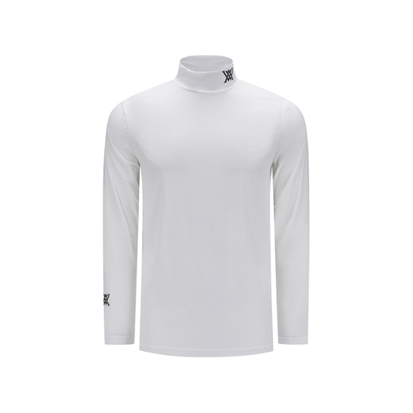 ANEW Golf: Men Cold Fabric High Neck T-Shirt - White