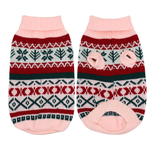 Christmas Pet Cat Sweater Winter Warm Clothes For