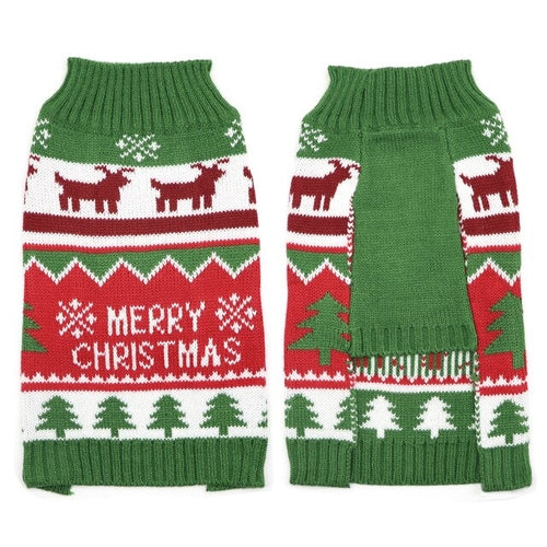 Christmas Pet Cat Sweater Winter Warm Clothes For