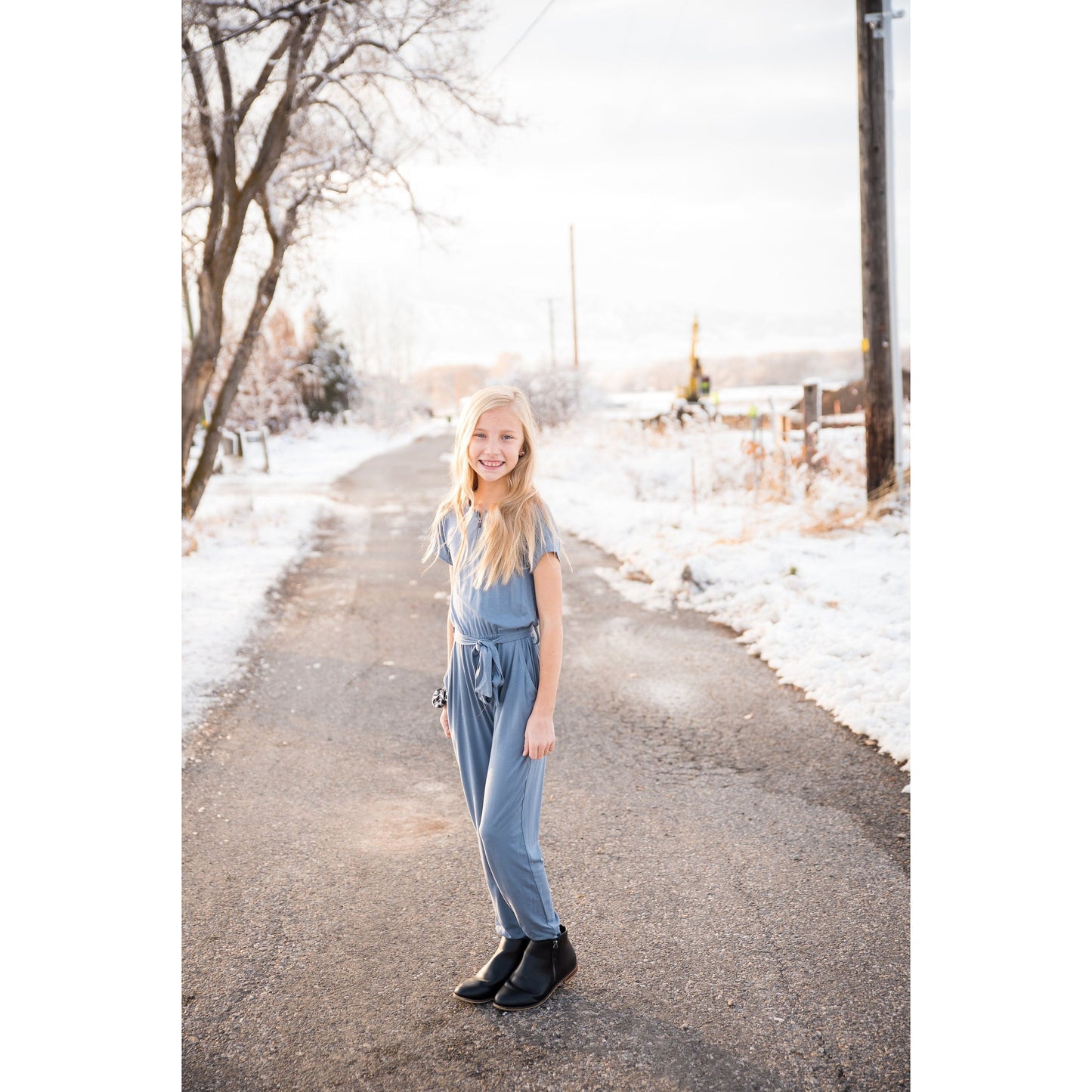 DT Brielle jumpsuit in dusty blue