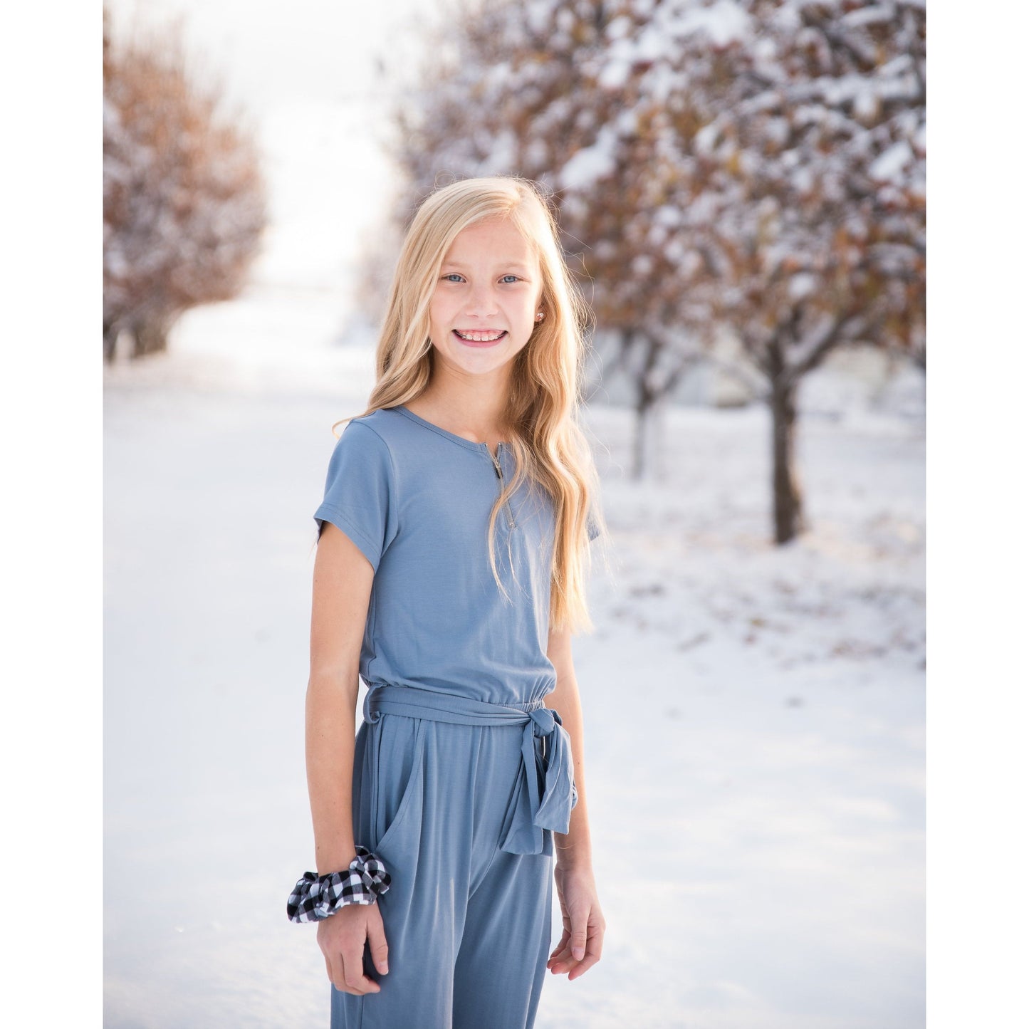 DT Brielle jumpsuit in dusty blue