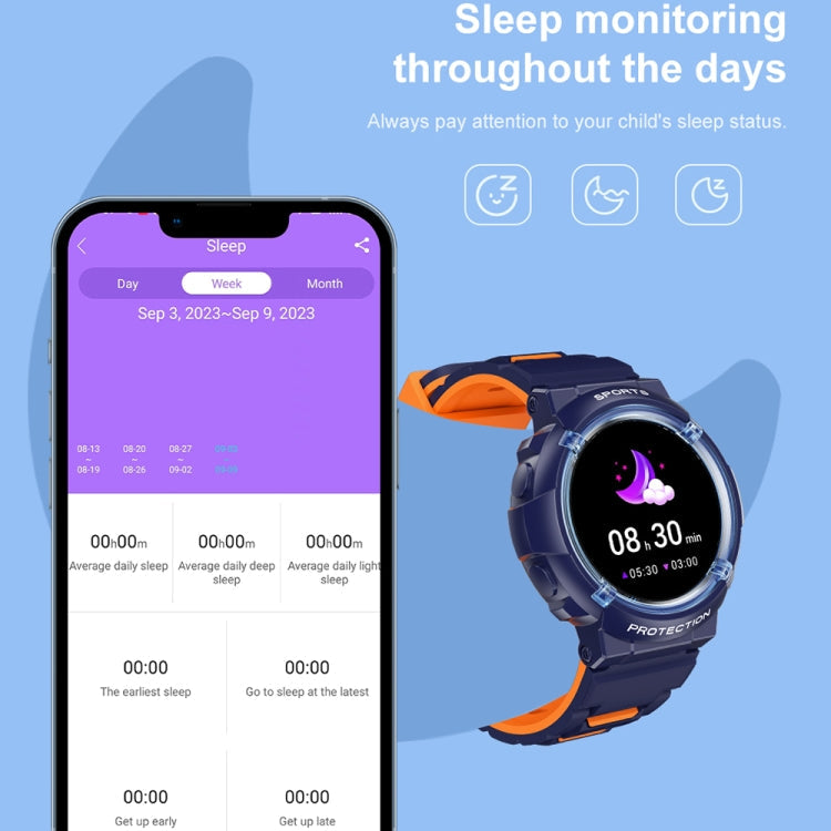 HT19 1.2 inch Round Screen IP68 Children Smart Watch, Support Sleep