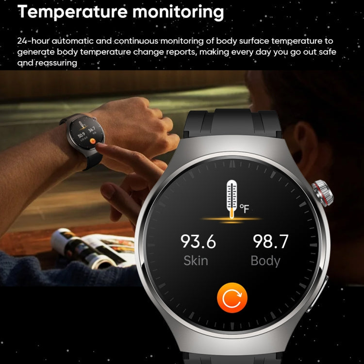 MT200 1.43 inch AMOLED IP67 Smart Call Watch, Support ECG/Body