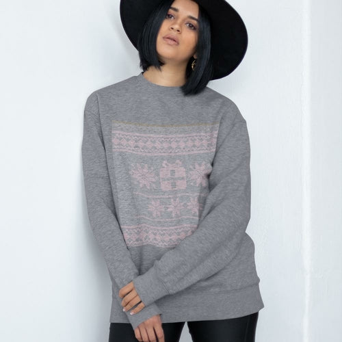 Dames Kerst Faux Geborduurd Sweatshirt