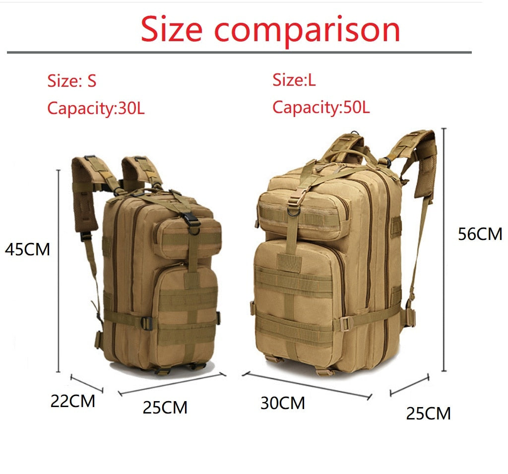 1000D Nylon Bags Backpacks Hiking Backpack  Outdoor Military Rucksacks