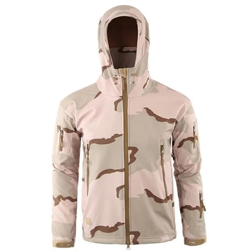 Men Military Tactical Hiking Jacket Outdoor Windproof Fleece Thermal