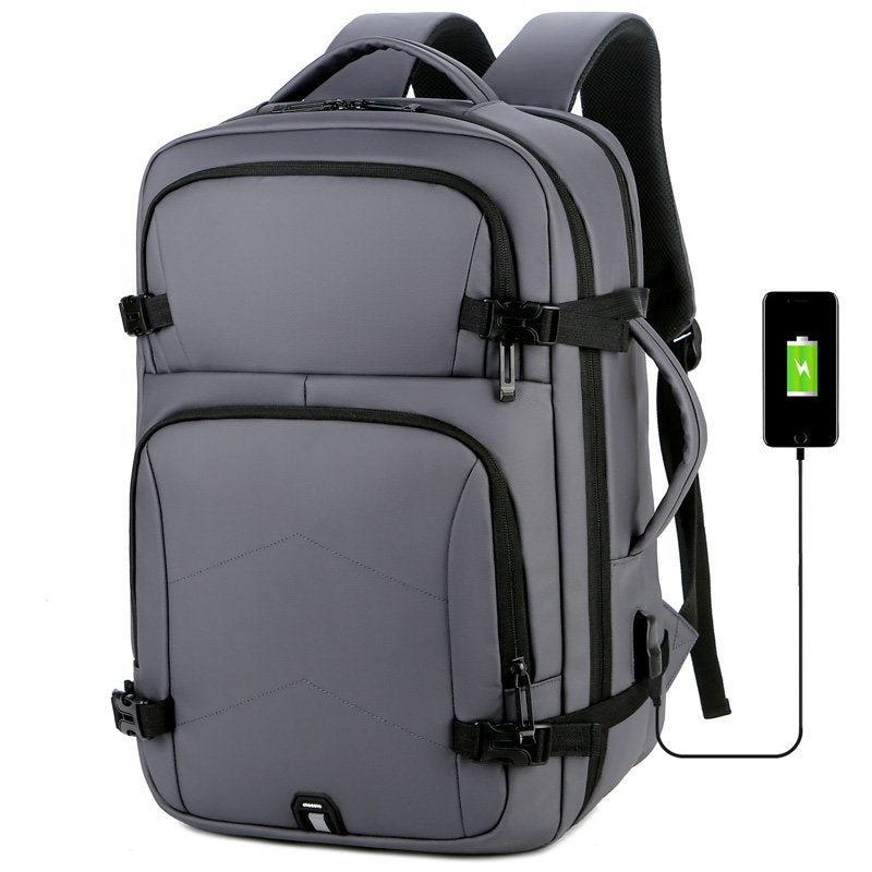 Mens Backpacks Multifunctional Waterproof Film Laptop Backbag - Sportkyu