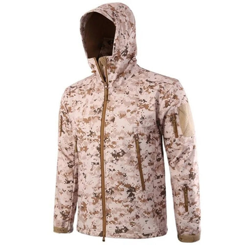 Men Military Tactical Hiking Jacket Outdoor Windproof Fleece Thermal