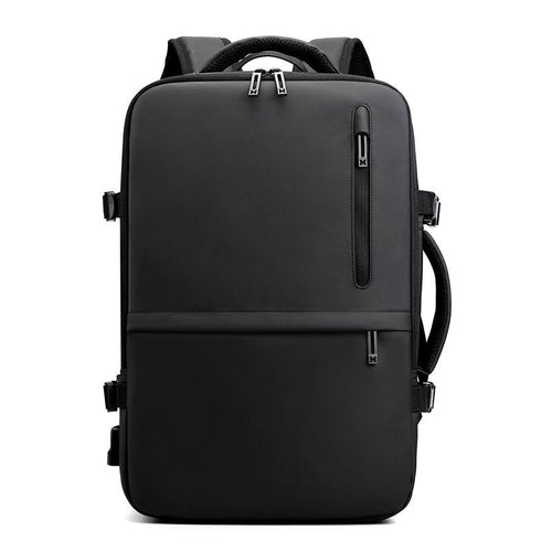 Man's Business Backpack High-Quality Nylon Notebook Backbag USB - Sportkyu