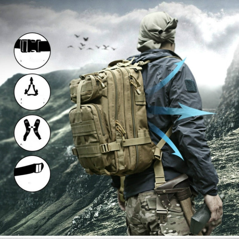 1000D Nylon Bags Backpacks Hiking Backpack  Outdoor Military Rucksacks