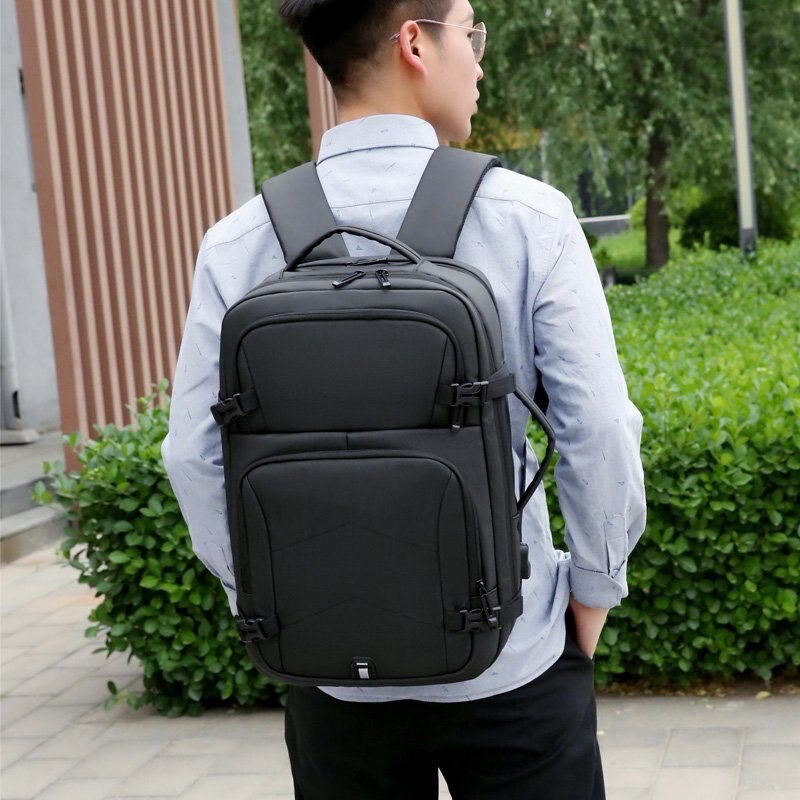 Mens Backpacks Multifunctional Waterproof Film Laptop Backbag - Sportkyu