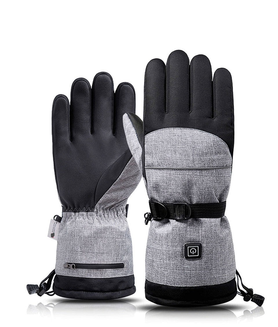 New Electric Heating Snowmobile Snowboard Ski Gloves Snow Mittens