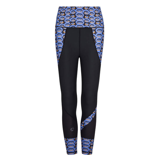 Siefay op blauwe Butiful-legging