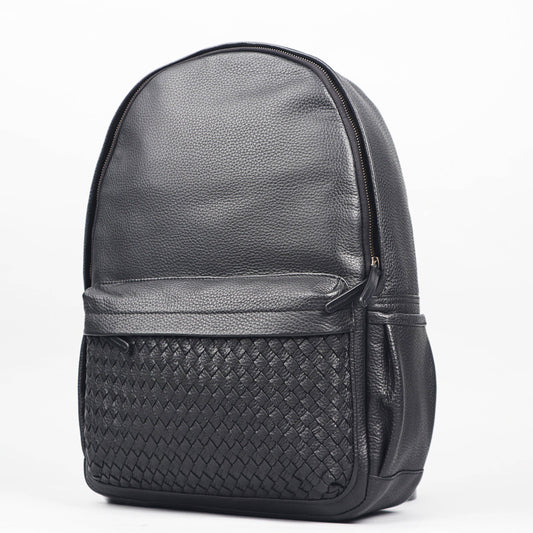 Weaved Journey Leather Backpack